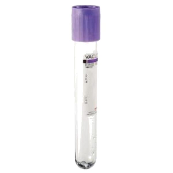 TUBO VACIO 13X75MM PET K3 EDTA 3ML P/100