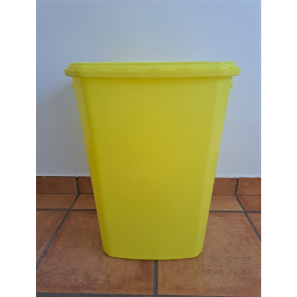 CONTENEDOR 60 LITROS AMARILLO PUNZANTE