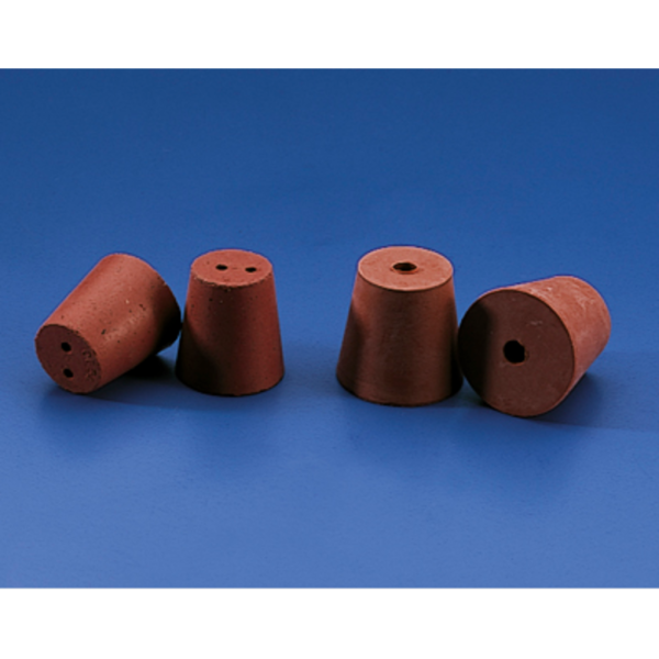 TAPON GOMA 1 ORIFICIO 37x28 mm, h 38 mm Ø 6mm