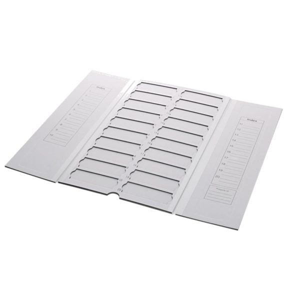 ARCHIVADOR DE CARTON P/ 20 PORTAOBJETOS C/5
