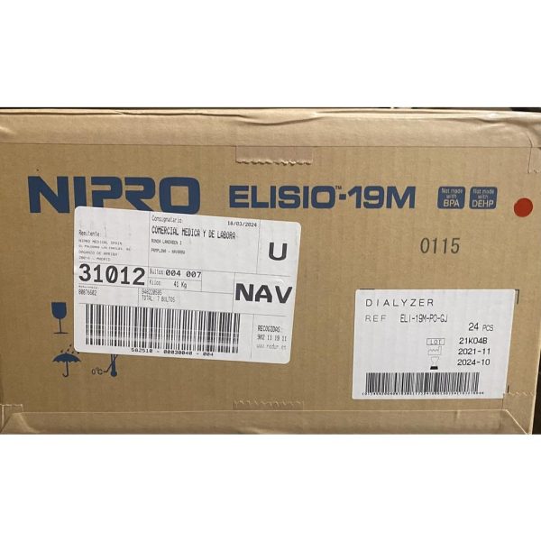 DIALIZADOR POLINEFRONA ELISEO M 1.9M2 C/24