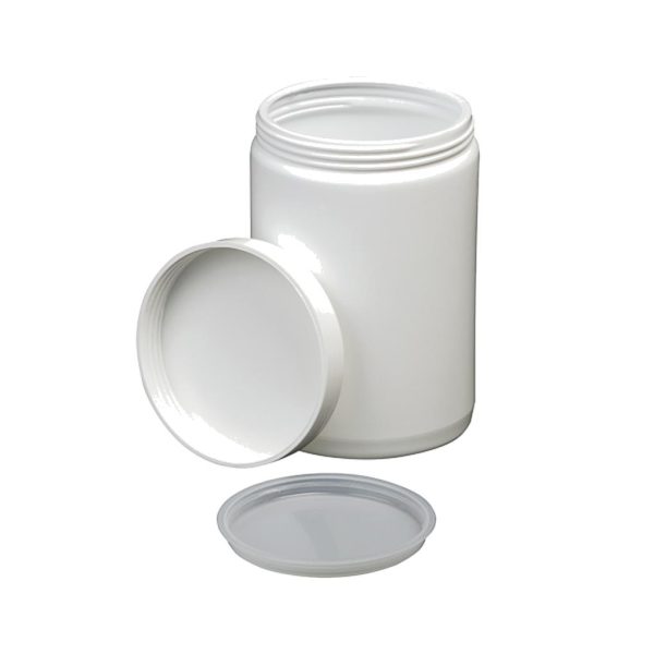 TARRO CON TAPA HDPE BOCA ANCHA 125 ML C/10