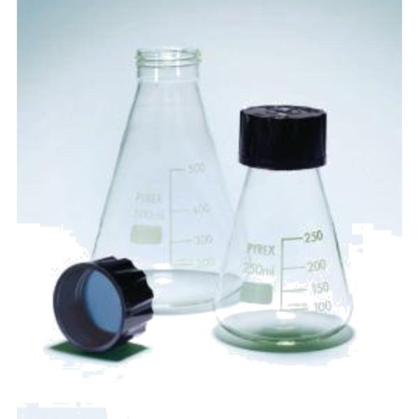 MATRAZ ERLENMEYER C/TAPON ROSCADO 1L