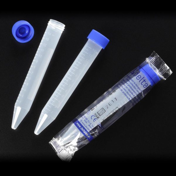 TUBO CONICO 15ML PP TAPADO NO ESTERIL C/500