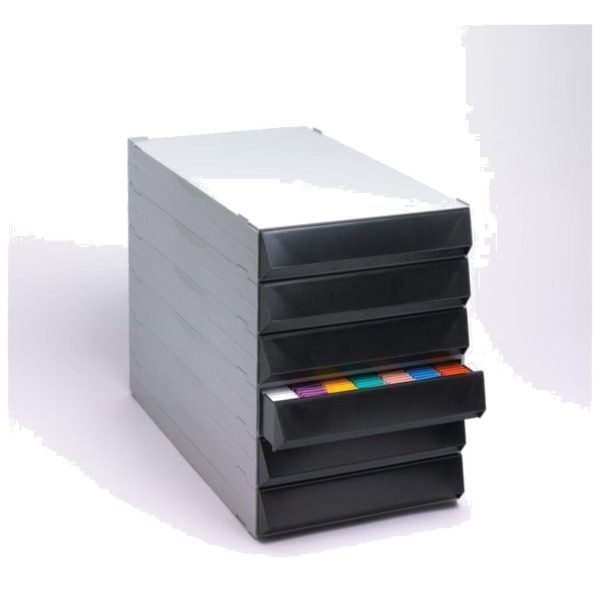 ARCHIVADORES DE PLASTICO CASSETTES C/6