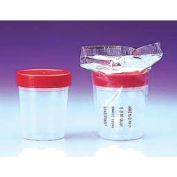 FRASCO ORINA 100 ML CON TAPA C/500