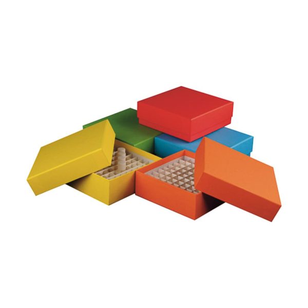 CAJA PARA 81 CRIOTUBOS AZUL