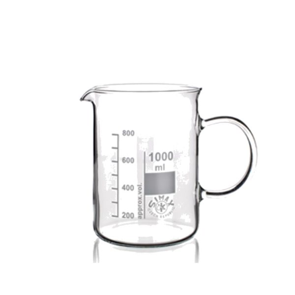 VASO FORMA BAJA C/ASA 1000 ML C/2
