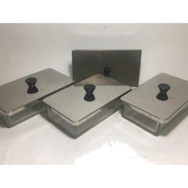 CUBETA C/TAPA P/ESTERILIZACION 265X150X60 MM