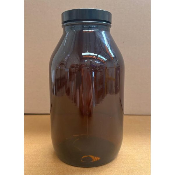 FRASCO VIDRIO AMBAR T/ ROSCA B/A 1000 ML