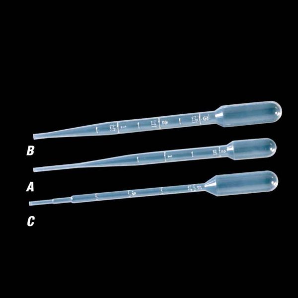PIPETA PASTEUR PLASTICO 3 ML NO EST. C/500