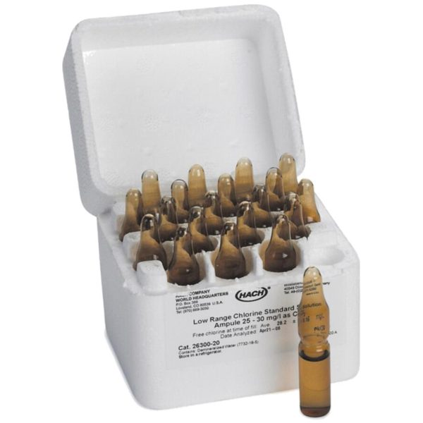 SOLUCION STANDAR CLORO DE 25 a 30 mg/L C/20
